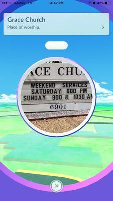 They no longer have Saturday services at 6:00 pm.