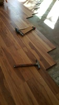 New hard wood floors