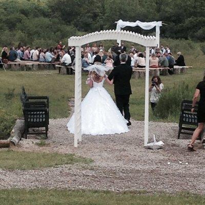 Jordan Valley Barn outdoor ceremony site.