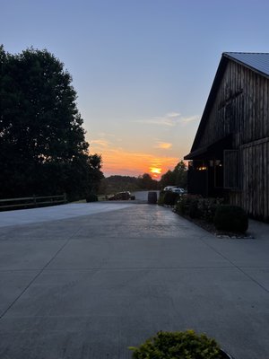 Main wine barn and parking