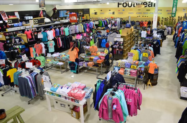 Clothing department Choose from brands like Nike, Carhartt, Under Armour, Columbia, Patagonia, and much more!