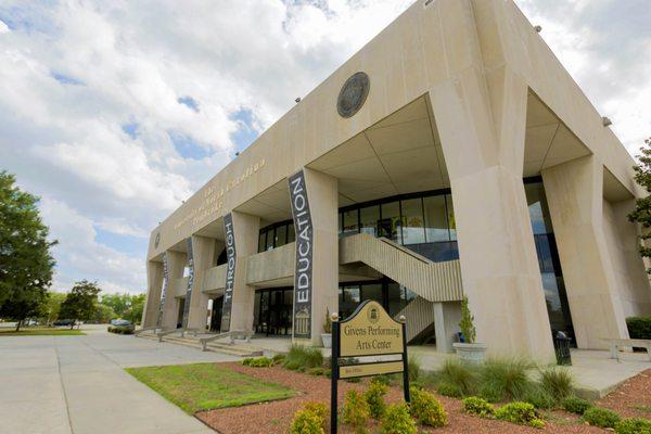 Front of Givens Performing Arts Center