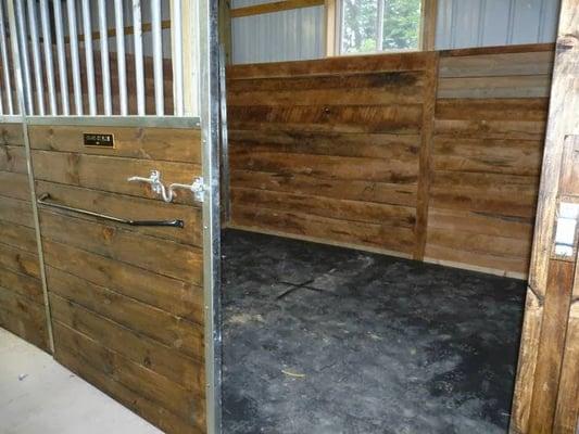 A stall at Reflecting Heaven Stables