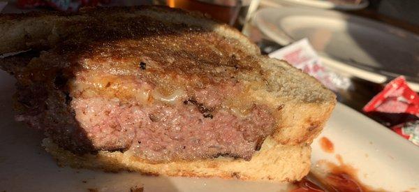 Excellent tasting patty melt!  Try one!