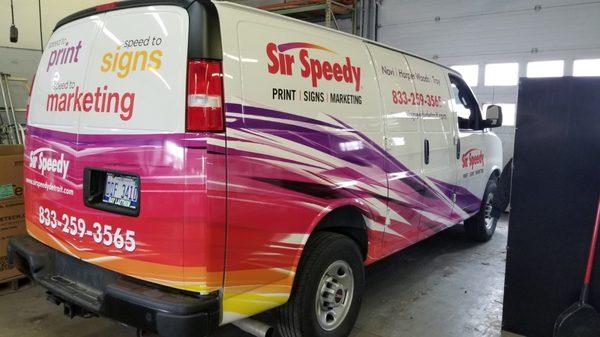 Commercial van wrap