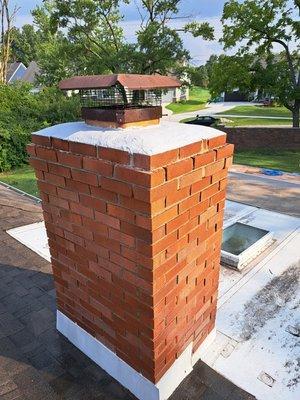 Chimney washed and water proofed