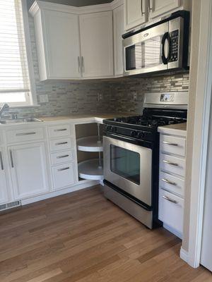 Kitchen cabinets repainted