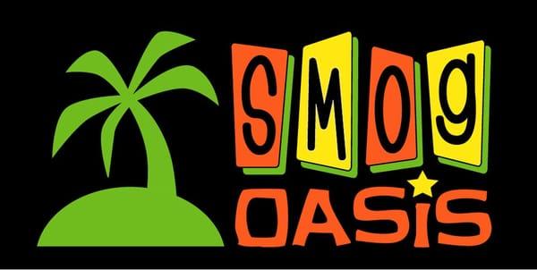 Smog Oasis Logo, Relaxin' on the island of Tiki.