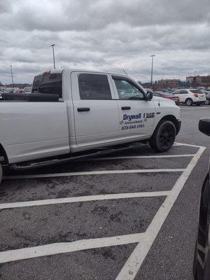 illegally parked in the handicapped area, no other way for wheelchairs to get on the sidewalk, thanks jerks