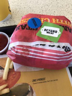 Beyond Meat label!