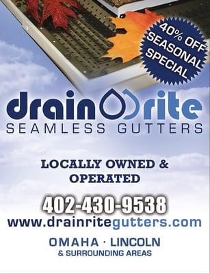 Drain Rite Seamless Gutters