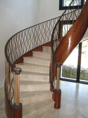 Beautiful custom iron railing