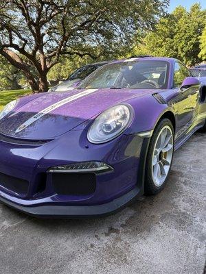 Porsche came in for an exterior detail. 
Hand wash