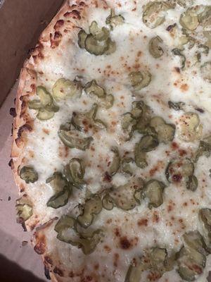 Pickle Ranch pizza