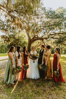 Fall Bride with beautiful Colors