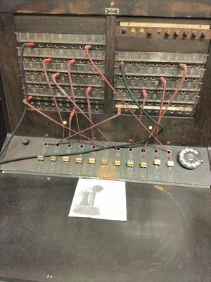 Telephone switch board in the Museum