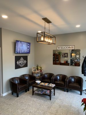 Comfortable, elegant waiting area.