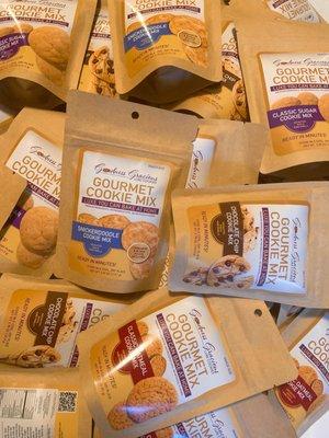 Our Snack Size Cookie Mixes make 6 cookies & are perfect for baking at home!