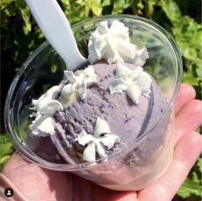 April flavor of the month - Blueberry Cheesecake :)