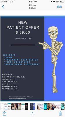 New patient offer