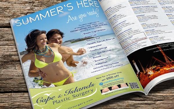 Professionally designed magazine ads