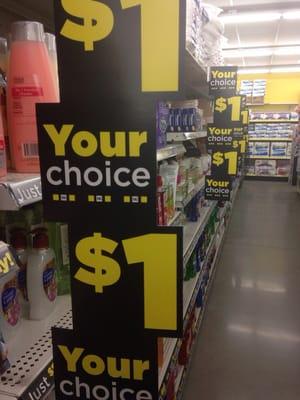 The $1 aisle