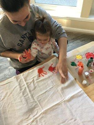 Tea towels in progress