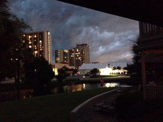 Even a stormy night at the beach is better than being anyplace else.