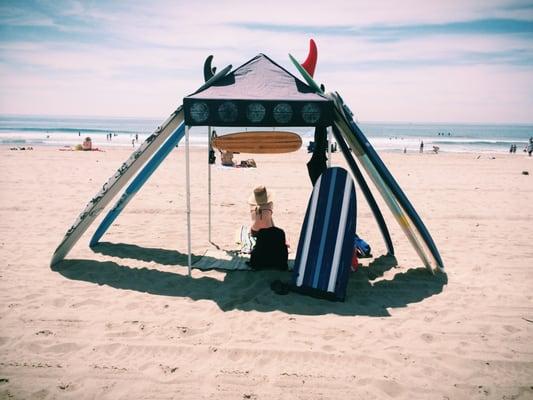 Golden State Surf Tent @ Santa Monica Beach.