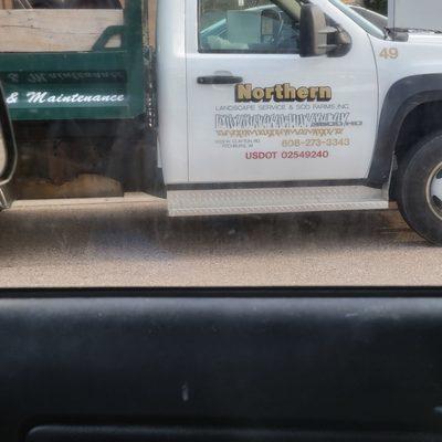 Photo of the work truck at Mobil on Hwy M (to Verona)