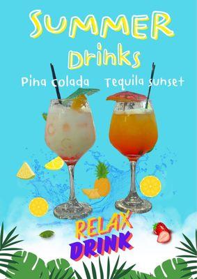 Summer Drinks
Free with service