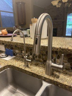 New faucet and water filter