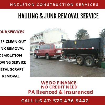 WE DO ROOFING 
PAINTING 
DEMOLITION 
ELECTRICAL ISSUE AND WIRING 
WE DO HAULING 
CONCRETE PROJECT