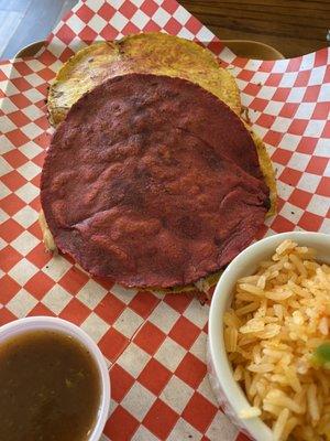 Chicken quesadilla's with fresh homemade tortillas. Authentic, delicious!