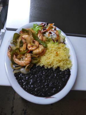 Grilled Shrimp with shell on.