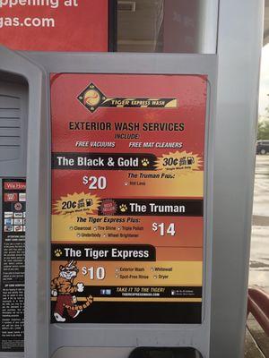 Car wash services