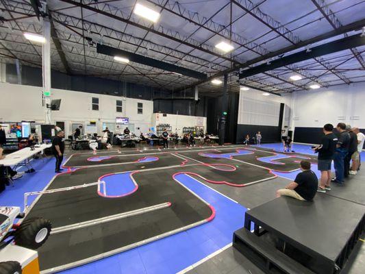 Lemo Fox Mini-Z RC car permanent indoor racing track in Redwood City