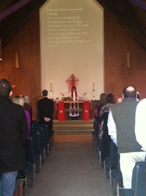 Palm Sunday service in red!