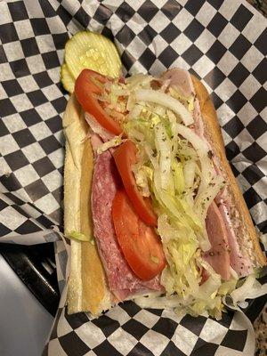 7/17/20 Italian Hoagie lunch special - this was only half! My friend had the other half wrapped- stuffed with meat