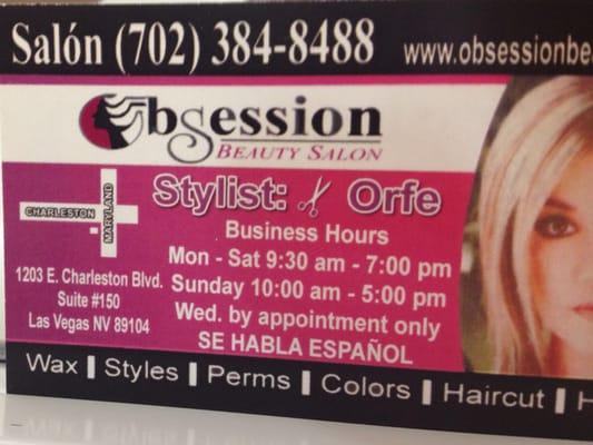 OBSESSION BEAUTY SALON