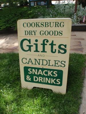 Dry Goods Sign.