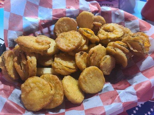 Fried pickle appetizer