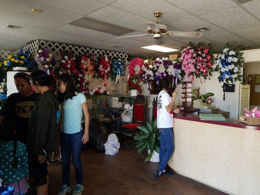 A small but flower powered shop great for last minute pickups or well planned events.