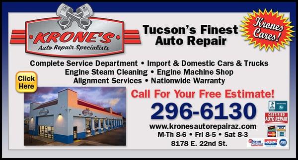 Krone's Automotive Repair Specialists