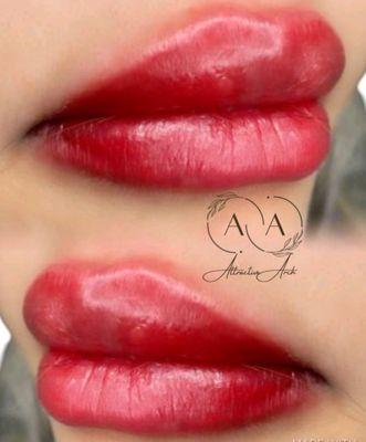 Lip blush- enhance your natural color and have the appearance of filler lips.