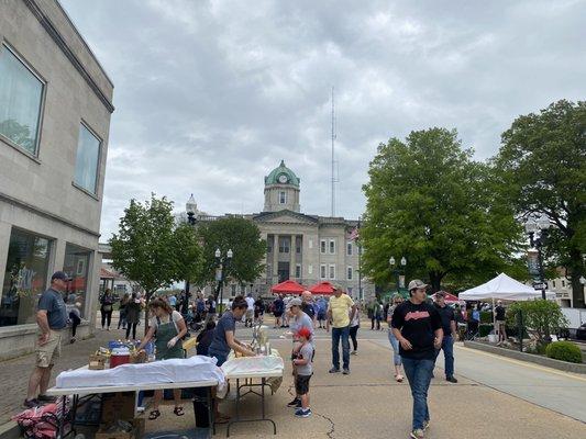 Old county courthouse in Jackson MO  Event is Jackson in Bloom