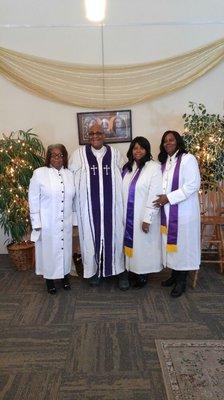 Partial ministerial staff
Pastor Bruna James
Bishop Claude James Sr
Pastor Renee Reynolds
Evang. Brenda washington