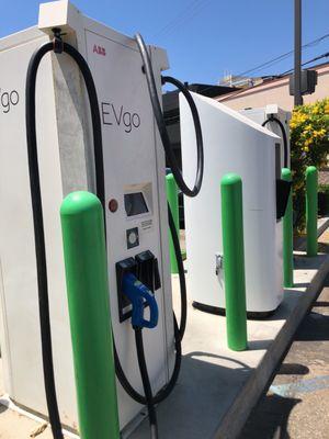 Two CHAdeMO and CCS charging stations