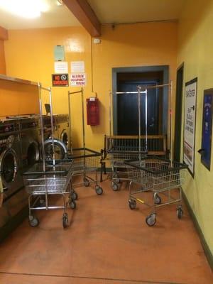 Tons of laundry carts