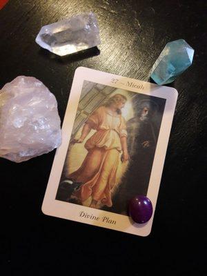 Angel card reading.